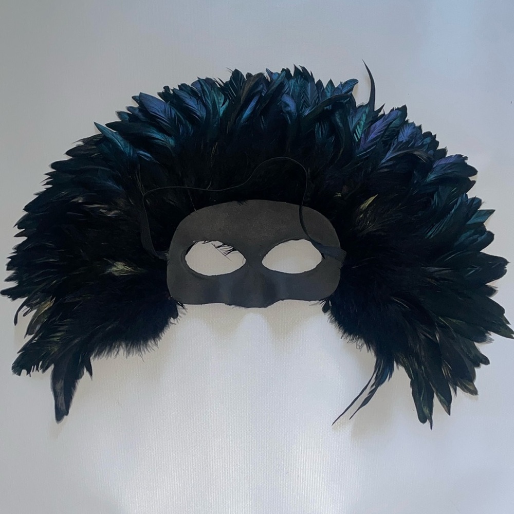 Mark Real Black Feathers One Size - image 1